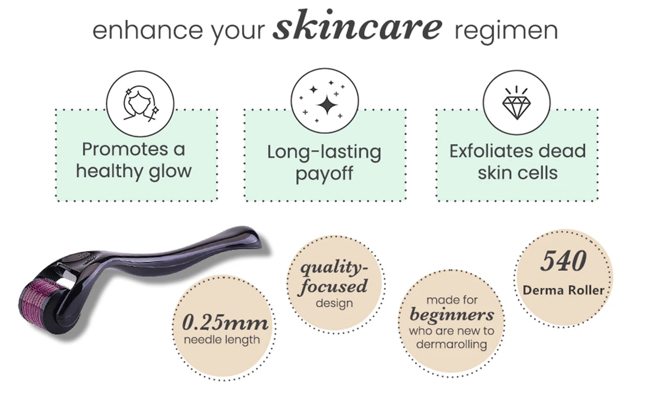 Glammry™ 540 Titanium Derma Roller