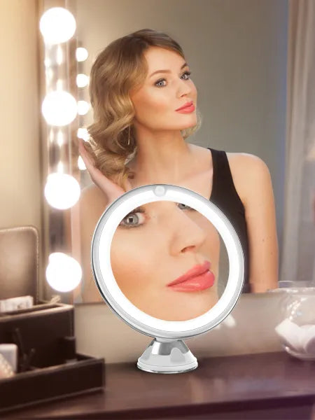 Glammry™ 10X Magnifying LED Beauty Mirror